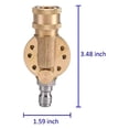 thumbnail image 5 of JUNWELL Pressure Washer Pivoting Coupler Kit, Pressure Washer Accessories Kit Including Gutter Cleaner Attachment and 7 Spray Nozzle Tips, 5 of 5