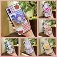 thumbnail image 5 of JNG-Phone Case For Samsung Galaxy A03 Global/SM-A035F, Anti-knock Soft Case Fashion Design cute Glitter Back Cover Durable Cartoon quicksand Skin feel silicone Simplicity Rotatable stand, 5 of 9