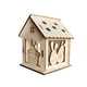 thumbnail image 1 of Kit de casa de madera para Pascua | Cabaña de madera de álamo | Decoración de Pascua personalizable | Actividad educativa familiar | Centro de mesa navideño para interiores y exteriores, 1 of 1