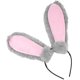thumbnail image 3 of Diadema con orejas de conejo de peluche, adorable broche para el pelo con orejas de conejo de Pascua, recuerdo de fiesta de Pascua, 3 of 7