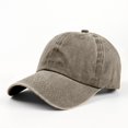 thumbnail image 2 of ZQUUVOU Women's and Men's Denim Baseball Cap Washed Distressed Soft Top Curved Brim Hat Vintage Outdoor Casual Gray, 2 of 3