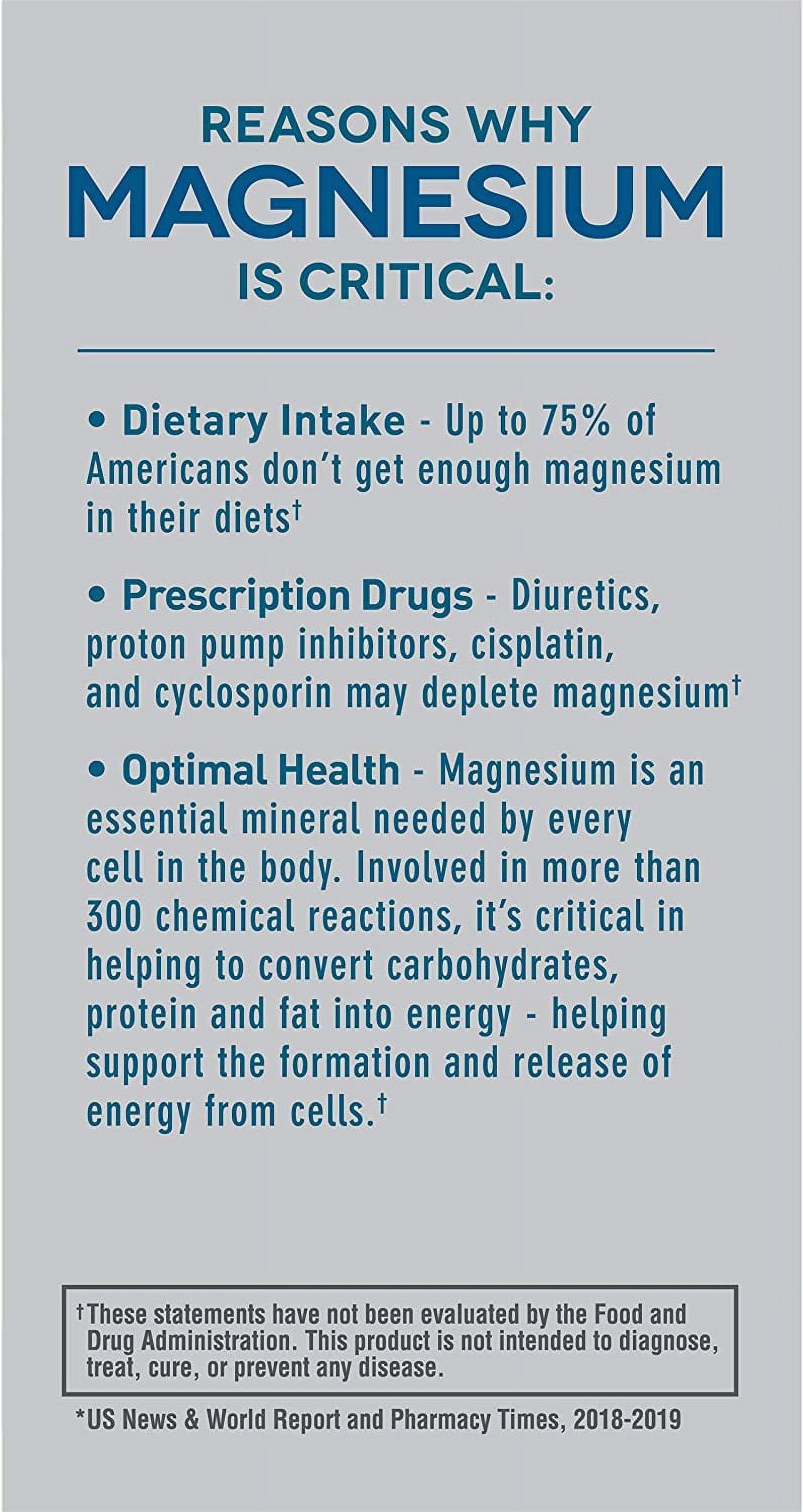 Mag-Ox 400 Magnesium Oxide Dietary Mineral Supplement Tablets 120 Count - image 4 of 9