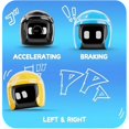 thumbnail image 4 of 1pcs Interactive Robot Car Mounted Robot Toys Cute Helmet Car Toys Desk Decor Black, 4 of 4