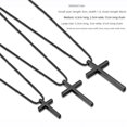 thumbnail image 4 of Collar con cruz de acero de titanio europea y americana para hombres y mujeres, accesorios de hip hop, colgante con letras, accesorios colgantes versátiles, 4 of 6