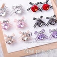 thumbnail image 4 of Milue 3pcs Versatile Organza Bowknot Nail Art Stones for DIY Nail Designs Accessories, 4 of 17