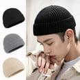 thumbnail image 2 of KMYY Winter Knitted Beanie Hat Casual Flanging Stretch Soft Warm Solid Color Autumn Winter Outdoor Skiing Cycling Unisex Skull Cap ,Gift, 2 of 8