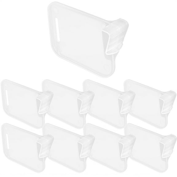 NOGIS 8 Pcs Transparent Plastic Freezer Dividers Convenient Household Fridge Separators for Organized Storage Kitchen Pantry and Refrigerator