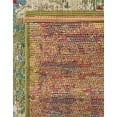thumbnail image 7 of Unique Loom Outdoor Modern Collection Area Rug - Crumpled (5' Square Multi/Gold), 7 of 7