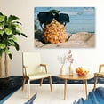thumbnail image 4 of Idea4wall Coastal Canvas Wall Art Scene of Beach Canvas Prints Modern Home Wall Decor, 12"x18", 4 of 5