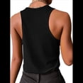 thumbnail image 2 of Camisetas Sin Mangas para Mujer, Informales, Lindas, de Verano, para Vacaciones en la Playa, Básicas, Negras, XL, 2 of 6