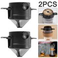 thumbnail image 1 of Filtros Plegables Embudo Por Goteo Acero Inoxidable Goteador 2 Uds., 1 of 8