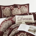 thumbnail image 2 of Nanshing Therese 7 Piece Comforter Set, King, Burgundy, 2 of 4