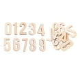 thumbnail image 6 of Tachiuwa 6x10 Pieces Natural Wood Wooden Numbers Shape Pieces for Kids Arts Crafts DIY, 6 of 9