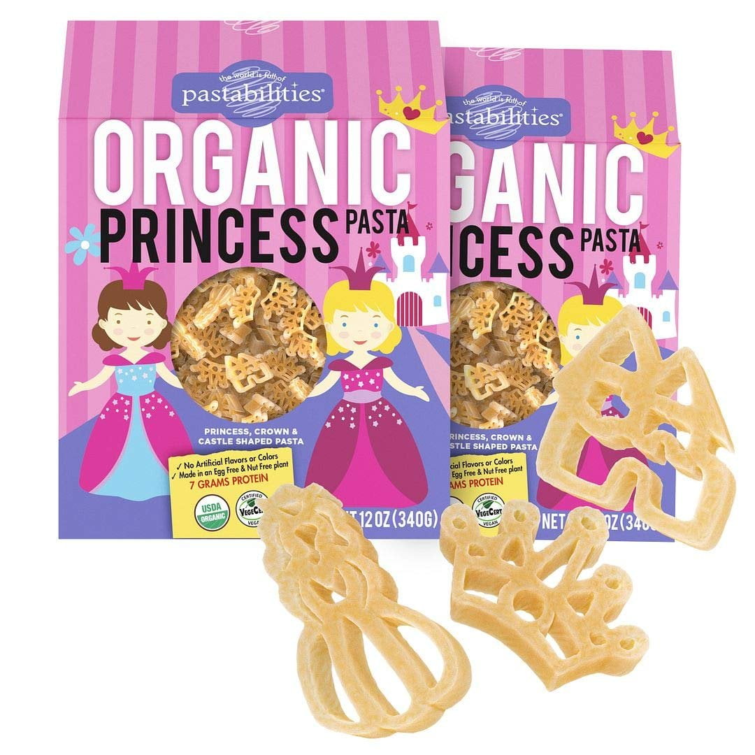 Pastabilities Organic Kids Pasta, Fun Princess Shaped Noodles, NonGMO