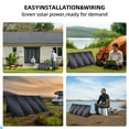 thumbnail image 5 of 400 Watt Foldable Solar Panel for Power Station, Portable Solar Panel Charger with Adjustable Kickstands Waterproof IP65 for Home, RV, Boat, Outdoor, Camping, off Grid System, 5 of 7