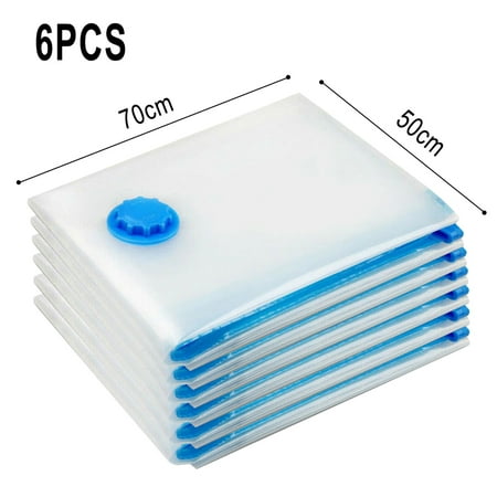 

BESHOM Vacuum Storage Bags Space Saver Seal Compressing Travel Storage Resealable Bag