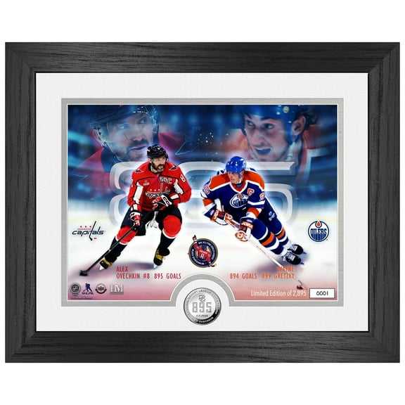 Highland Mint Alexander Ovechkin Washington Capitals NHL All-Time Leading Goal Scorer 13" x 16" Silver Coin Photo Mint