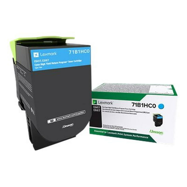 Lexmark CS417 - Rendement Élevé - cyan - original - Cartouche de toner LCCP, LRP - pour Lexmark CS417dn, CS517de, CX417de, CX517de