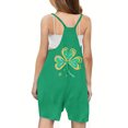 thumbnail image 5 of Girl's Summer St. Patrick's Print Rompers Sleeveless Casual Shorts Jumpsuit With Pockets Toddler Girl Loose Overalls, 5 of 5