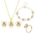 thumbnail image 1 of Xihbxyly Conjunto de Joyas de Amor, Elegante Collar y Pulsera de Cristal, Pendientes Impresionantes para Mujer, Ligeros y Cómodos de Llevar, Perfectos para Regalar En San Valentín, Una Opción Románti, 1 of 6