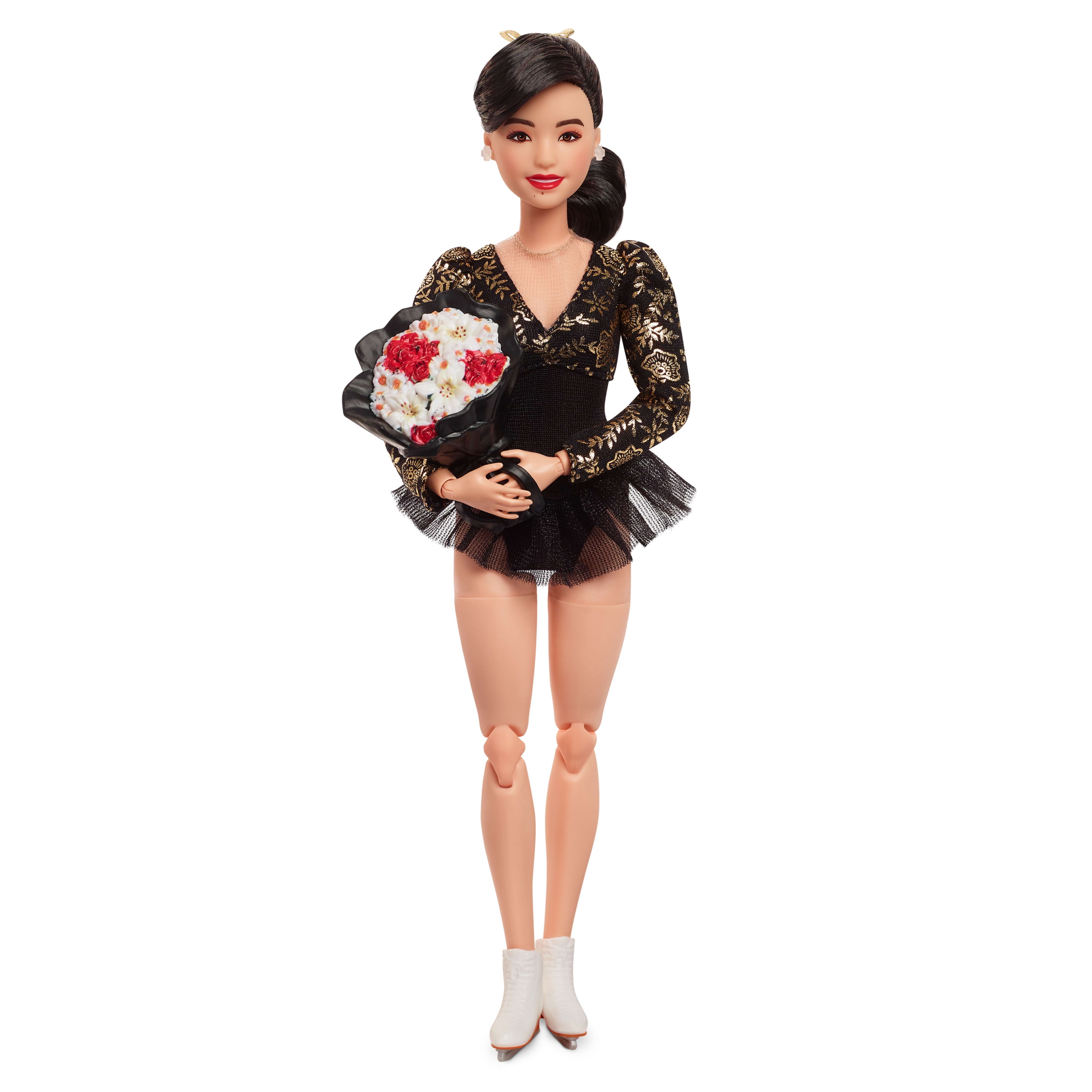 Barbie Día De Muertos 2024 Collectible Doll in Ruffled Black Gown