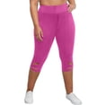 thumbnail image 3 of Drovellove Women's Plus Size Casual Capri Leggings with Elastic Waist - Soft Stretch Pull On Pants for Work, Weekend Errands, or a Night Out, 3 of 6
