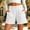 White1, variant on Kojanyu Women's Cotton Casual Athletic Biker Shorts Elastic Waist Workout Button Shorts with Pockets, S-XXL