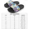 thumbnail image 2 of GZHJMY Stylish Slides for Women Men, Colourful Flower Bush Bird Soft Flexible Slip-on Sandals Slippers, 2 of 7
