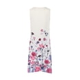 thumbnail image 5 of Womens Dresses with Sheer Cardigans Set Ladies 2 Piece Summer Outfits Floral Print 3/4 Sleeve Loose Fit Baggy Maxi Dresses Sale Clearance Wedding Guest Elegant Party Chiffon Dress, 5 of 7