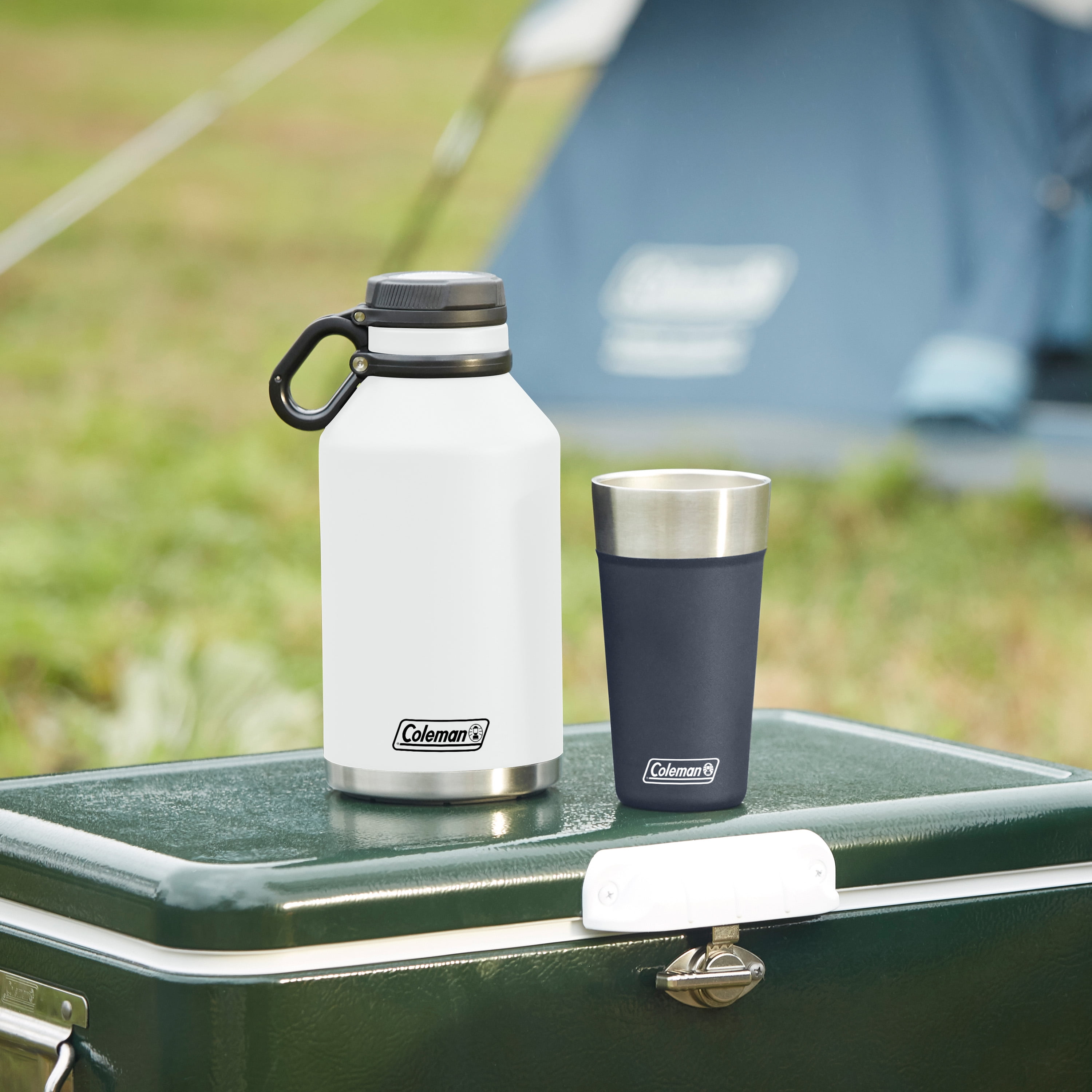 Coleman Stainless Steel Insulated Growler, 64oz., Blue