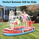 thumbnail image 4 of Large Inflatable Sprinkler Pool for Kids Splash Water Playing Pad Swimming Pool Summer Water Toys for Outdoor Backyard, Fire Truck 71 Inch, 4 of 5