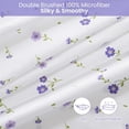 thumbnail image 4 of Twin Size Sheet Set Paisley Printed Bed Sheets for Single Bed Piece Microfiber Fitted Sheet with ” Deep Pocket & Straps Patterned Bedding Sheets & Pillowcase Set, 4 of 9