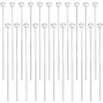 1 Box 200Pcs Ball Pins for Jewelry Making 925 Sterling Silver Plated Brass 30mm Ball Head Pins Silver