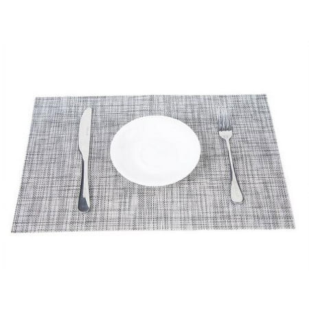 

QZLXDSZ Deal Of The Day Placemat 6PC Woven Placemat for Dining Table Mesh Woven Place Mat Non Slip Heat Insulation Pad (Kitchen supplies）