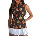 thumbnail image 3 of Whosucclay Maple Leaf Womens Golf Shirt for Ladies Premium Quilted Process Fashion Soft Women's Dry Fit Golf Shirts XS - 2XL, 3 of 7