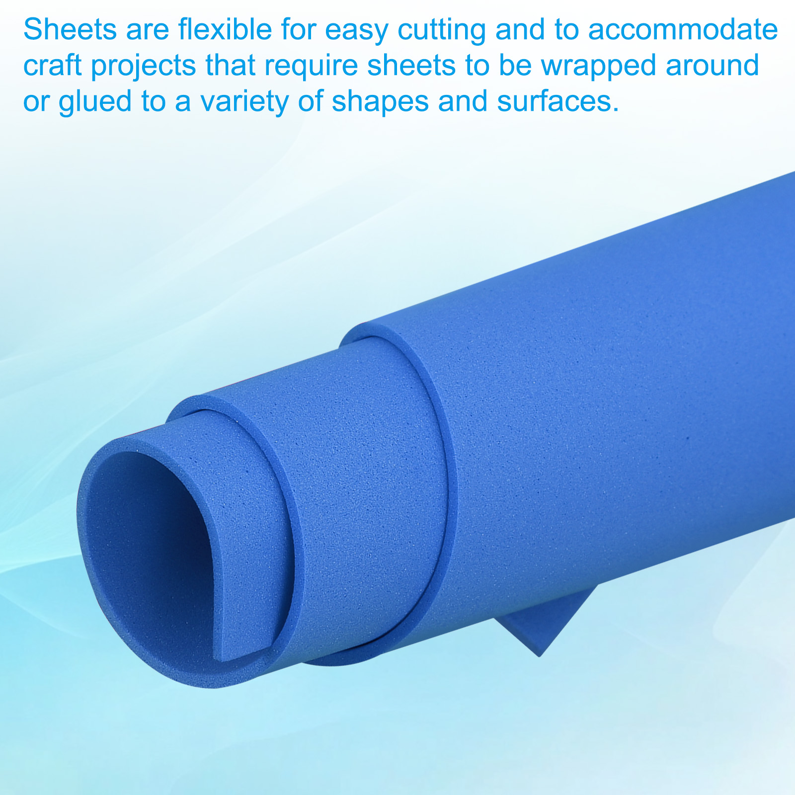 Uxcell 30 Pack EVA Foam Sheets, 12" x 8" 2mm Thick Foam Sheets Crafts Foam Paper, Dark Blue