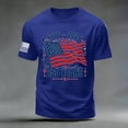 thumbnail image 4 of Rotm Independence Day Shirt Men's USA Flag Graphic T Shirts American Spartan Patriotic Shirts for Men Punisher Shirt Blue,M, 4 of 5