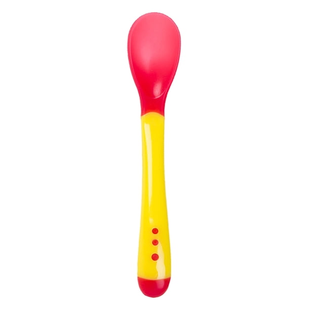 2pcs Bebé Sensores de Temperatura Vajilla Utensilio Niño Cuchillería Dibujos animados Alimentación Infantil Cuchara Tenedor