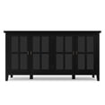 thumbnail image 5 of Simpli Home Artisan SOLID WOOD 66 inch Wide Wide 4 Door Storage Cabinet in Black, 5 of 12