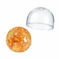 thumbnail image 3 of Squishy Stress Toy with Glitter and Tangerine Design, 1-Pack, Orange, for Relaxation, Sensory Squeeze Ball, 3 of 3