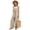 Beige, variant on Coerni Summer Romper for Girls Spaghetti Strap Wide Leg Jumpsuit with Pocket Solids Casual Lightweight Overalls 4-15 Years