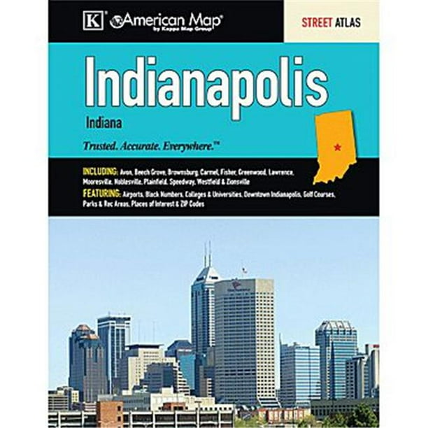 Universal Map 1234036 Indianapolis&44; dans Atlas de la Rue