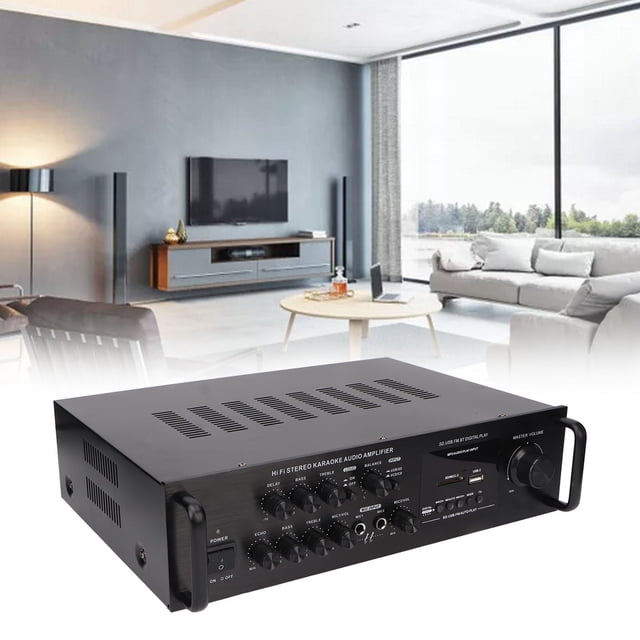 BT 5.0 Stereo Audio With DVD And Inputs, Multiple Outputs, Connection, High Power For Karaoke And Home Theater