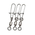 thumbnail image 2 of Broches Giratorios De Pesca Conector de pesca de mar de 8 anillos, pasador de enclavamiento giratorio de pesca (50 uds), 2 of 4