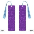 thumbnail image 2 of Kdxio Purple Glitter Print Metal Tassel Bookmarks,Perfect Gift for Art Lovers and Bookworms Metal Bookmarks for Women, 2 of 8