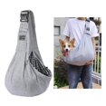 thumbnail image 2 of Hand Free Pet Sling Carrier Bag Cat Dog Collapsible Single Shoulder Bag Grey, 2 of 9