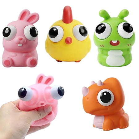 4 Pack Sensory Fidget Toys for Stress Relief Cute Animals Soft Stretchy Toy for Adults and Kids Anxiety Relief Birthday Gifts & Desk Toys