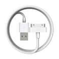 thumbnail image 1 of Cable USB de carga y sincronización de 30 pines 2 uds JAMW para Apple i-Phone 4/4S 3G/3GS i-Pad 1/2/3 i-Pod Nano/i-Pod Touch 1m, 1 of 5