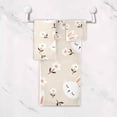thumbnail image 4 of Coolnut 3 PCS Towel Rabbit & Daisy Flowers Cotton Bath Towel Set (1 Bath Towel, 1 Hand Towel, 1 Washcloth) for Bathroom, Super Soft and Quick Dry Towels, 4 of 6