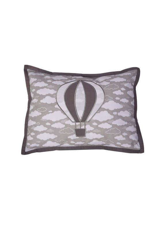 Decorative Pillow, Clouds in the City Grey